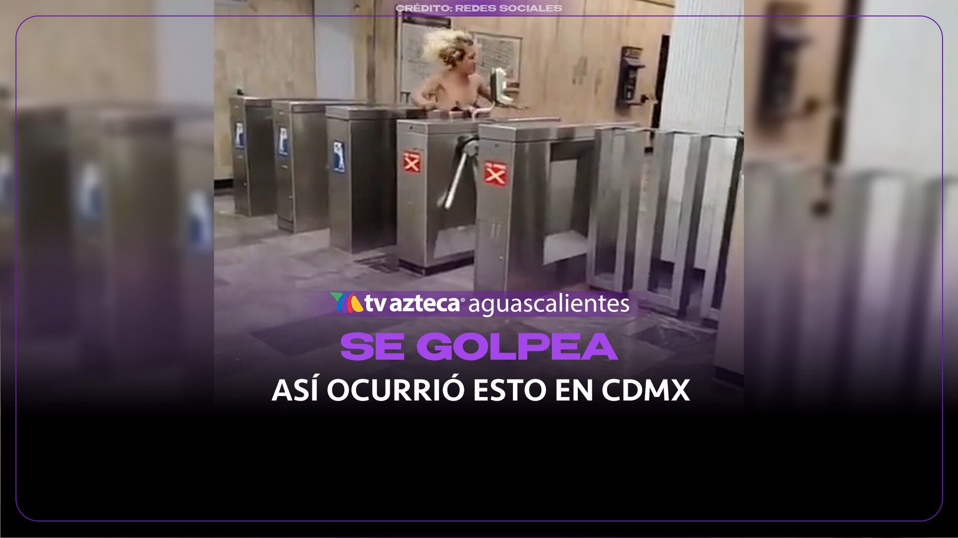 Persona se golpea contra torniquetes en Metro Guerrero