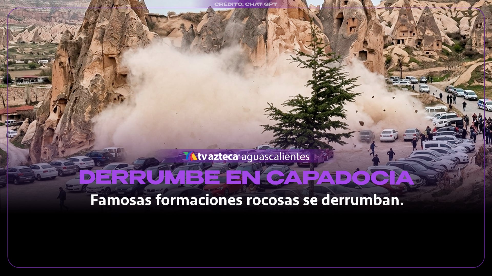 Video: Colapso de chimenea de hadas en Capadocia deja dos muertos