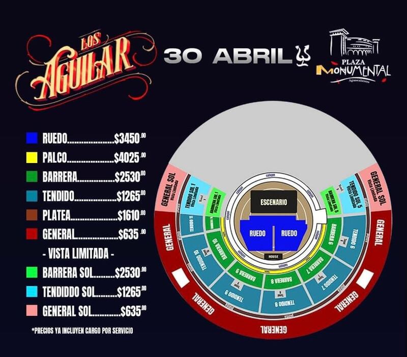 ¿Cuándo y dónde será el concierto de Los Aguilar en Aguascalientes?