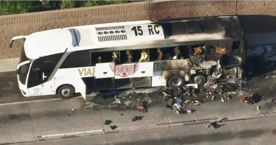 Fotos: Autobús se incendia con pasajeros de Jerez Zacatecas