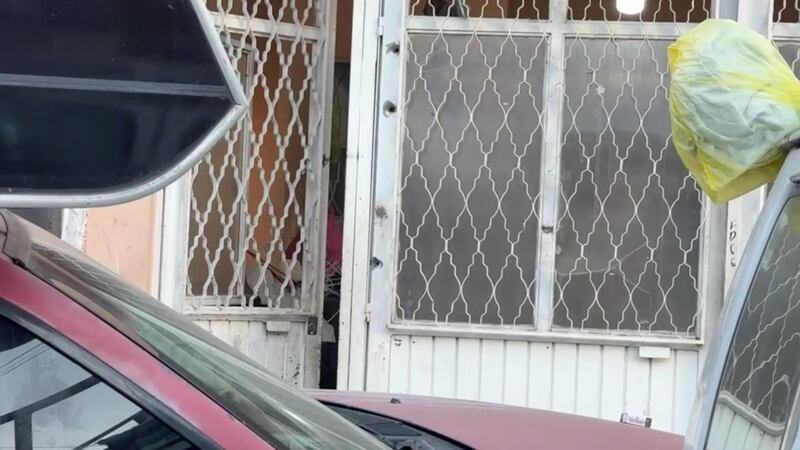 Así fue como quedó una casa tras ser baleada en Aguascalientes hoy 2 de enero