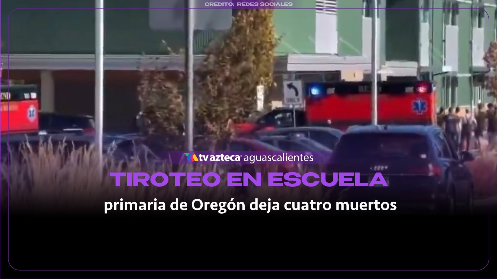 Tiroteo en escuela de Estados Unidos deja cuatro muertos; sospechoso también murió