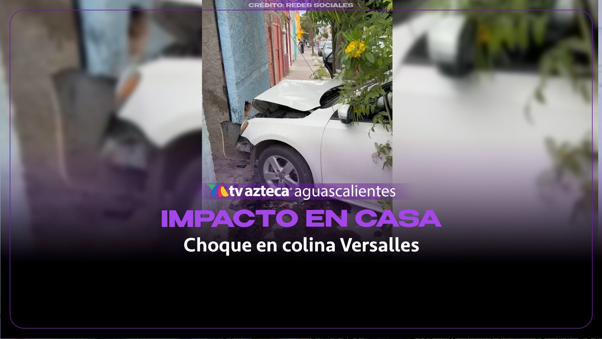 Camioneta choca contra casa tras impactar contenedor en Aguascalientes