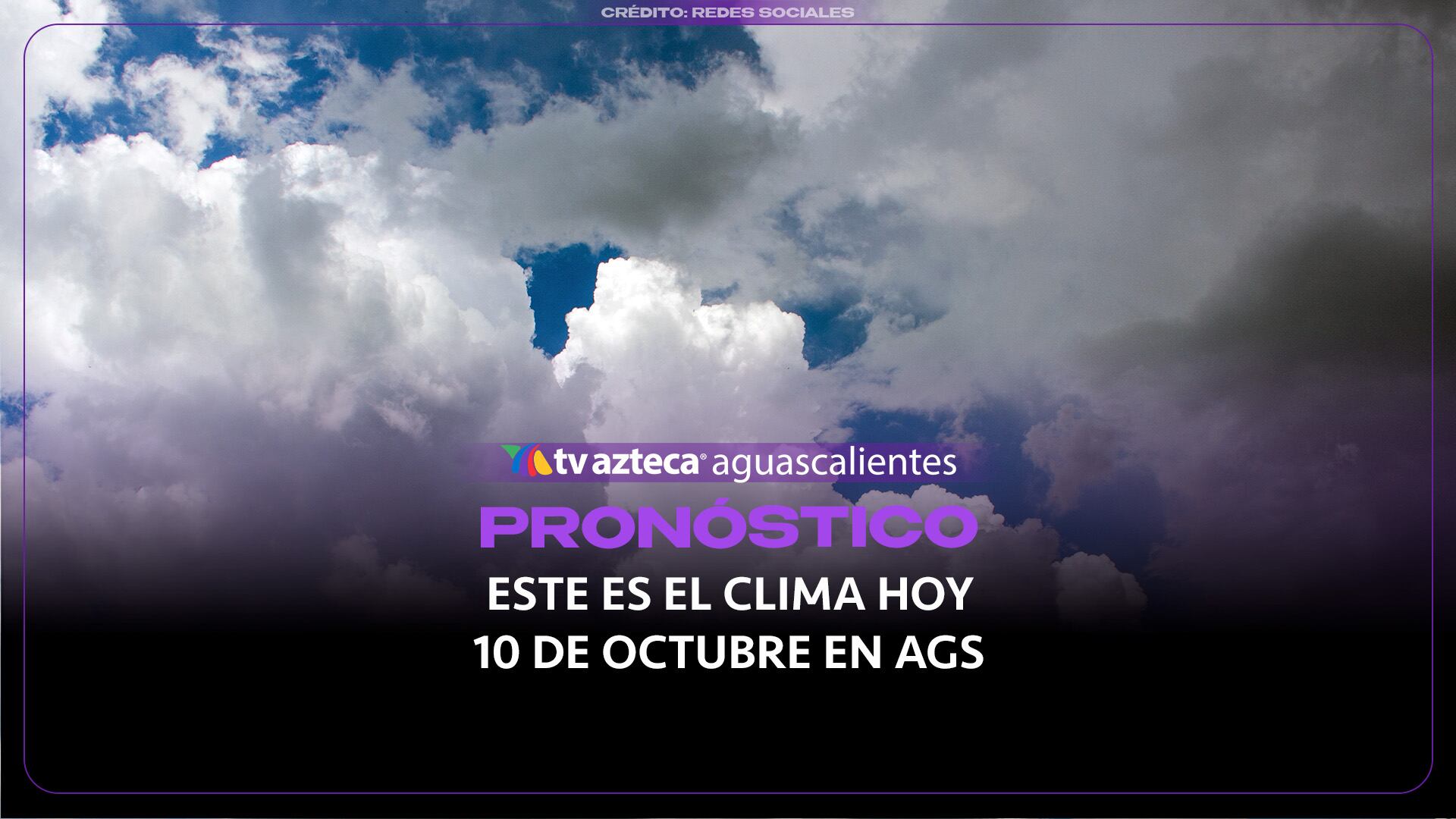 Cielo nublado y lluvias hoy en Aguascalientes