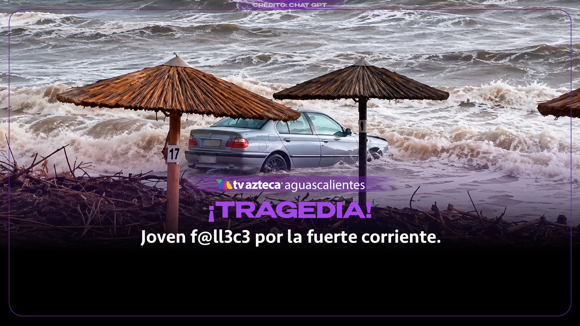 |VIDEO|Muere joven tras ser arrastrado al mar con su carro por las inundaciones en Grecia