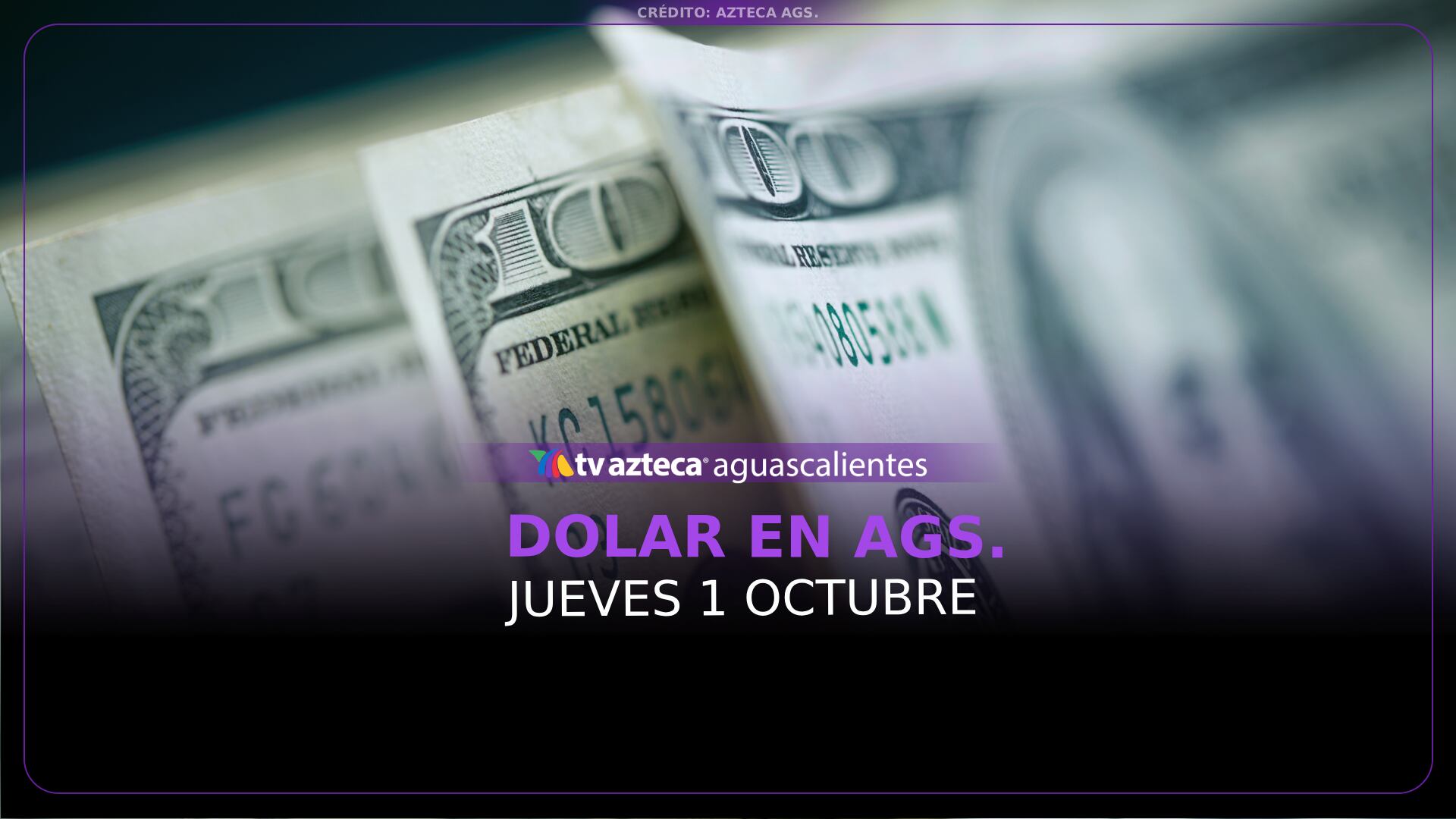 Así cotiza el Dólar hoy, Jueves 1 de Octubre