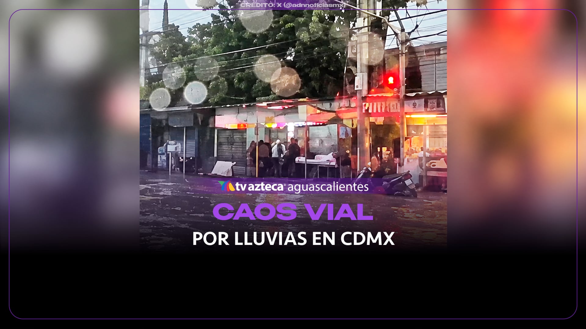 (VIDEO) Tláhuac bajo el agua: lluvias desatan caos vial en CDMX