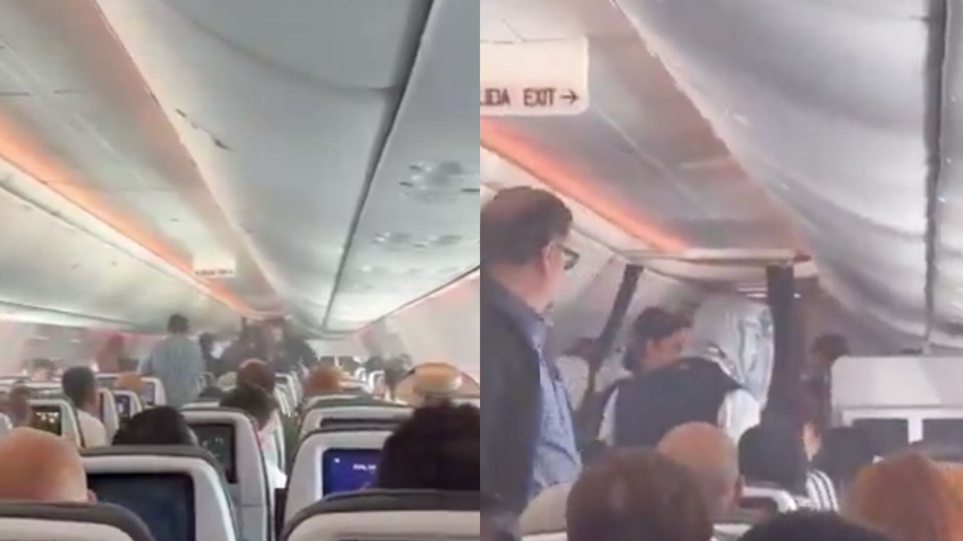 VIDEO: ¿Son peligrosas? Explota batería y causa incendio dentro de un avión que iba a Ciudad de México
