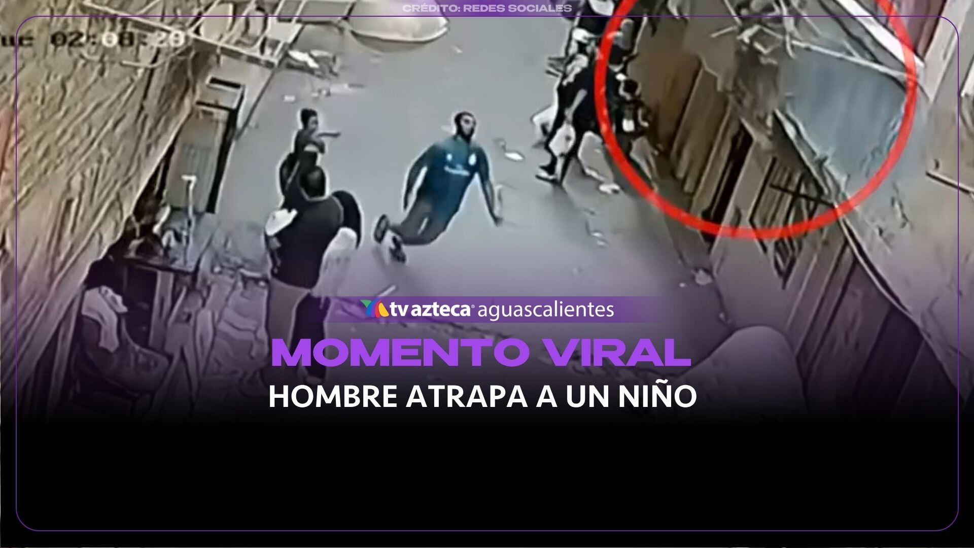 VIDEO: Hombre atrapa a un niño que caía desde un segundo piso