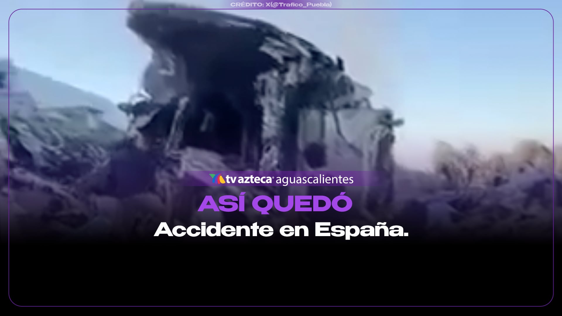(VIDEO) Así quedó la zona del choque de trenes de alta velocidad en Toledo, España