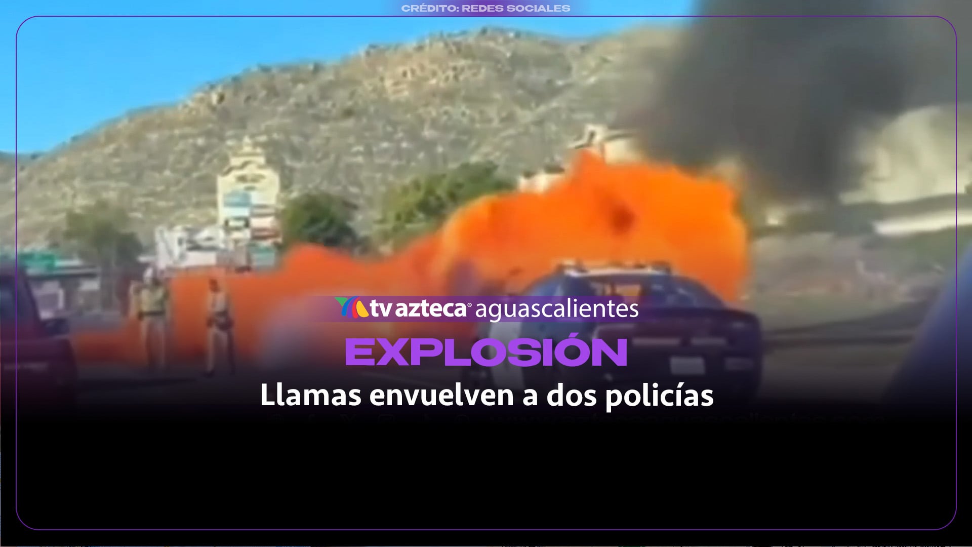 Policías heridos tras incendio en la interestatal 215