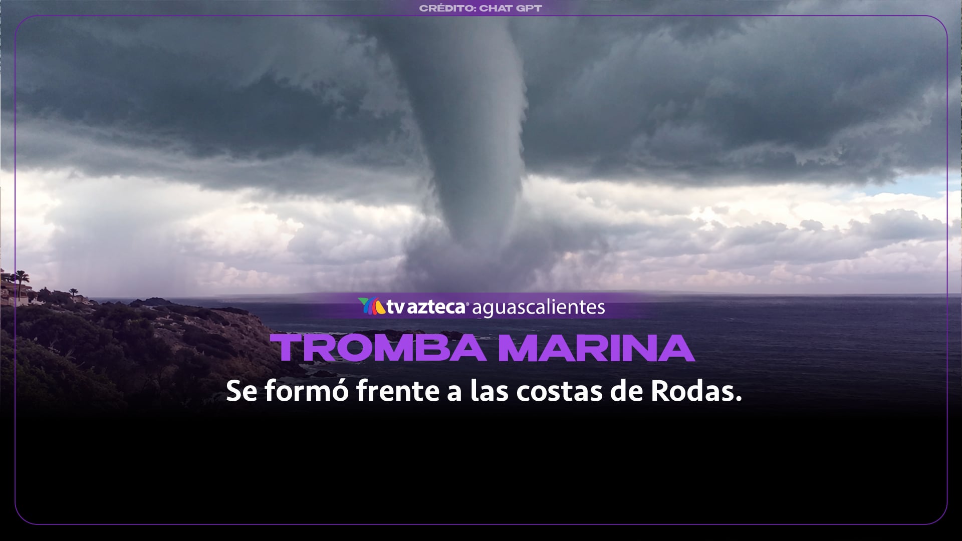 VIDEO|Tromba marina gigante en Grecia