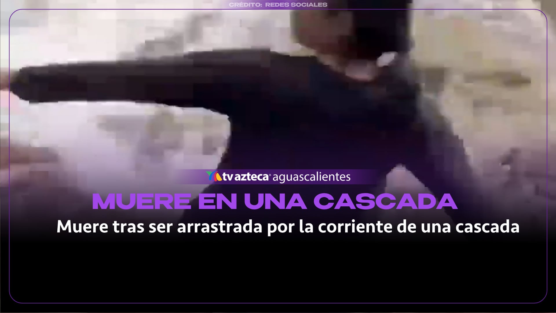 VIDEO: Mujer muere tras ser arrastrada por la corriente de una cascada en Indonesia