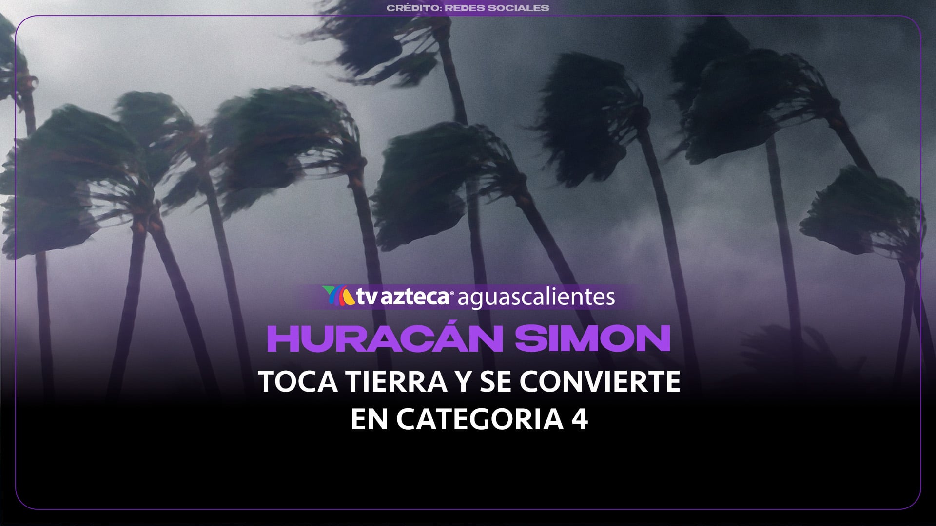 Simón alcanza categoría 4 y causa fuerte oleaje