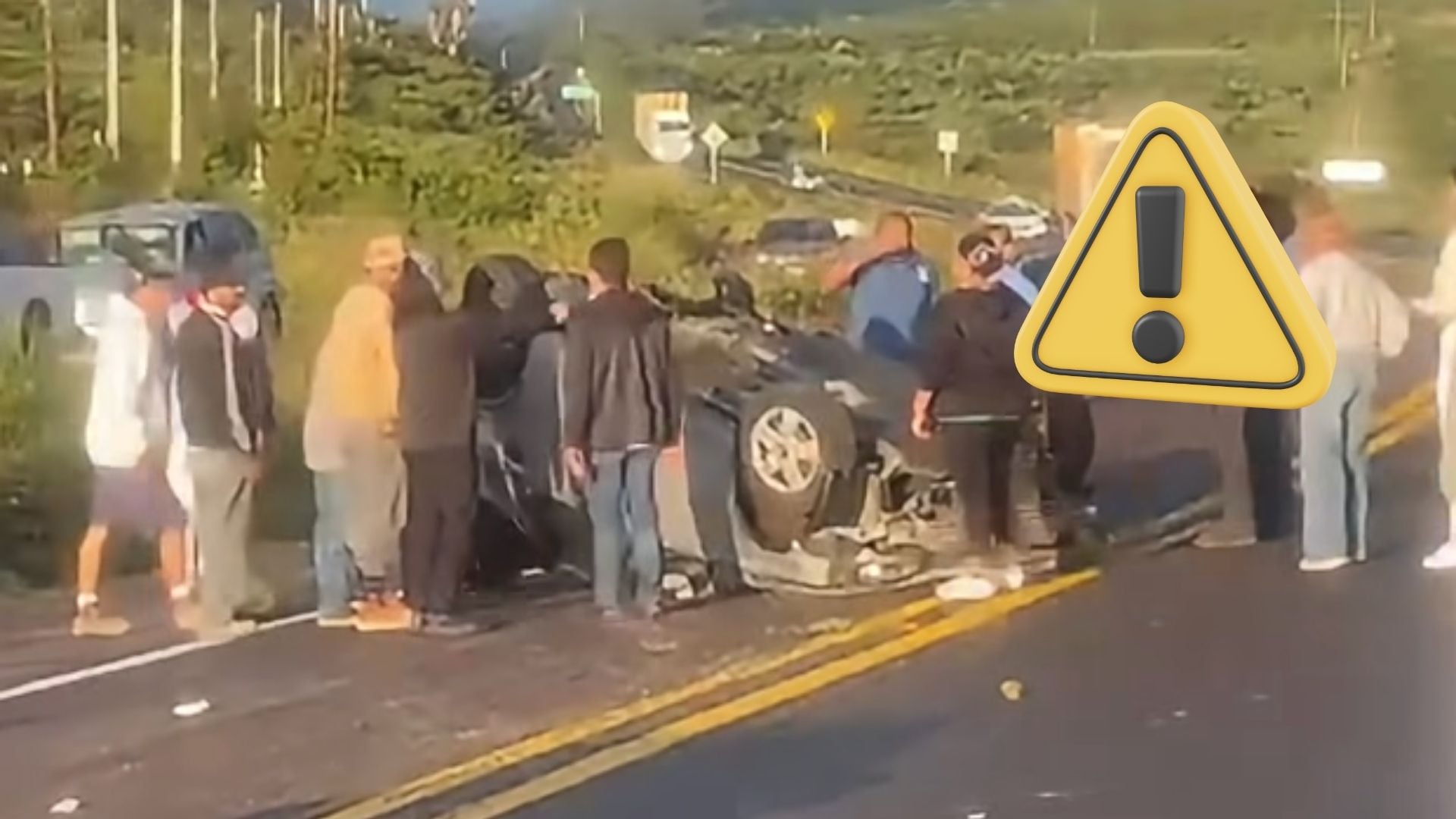 Fuerte accidente en la Carretera 70 en Aguascalientes hoy 15 de septiembre; hay estudiantes lesionados