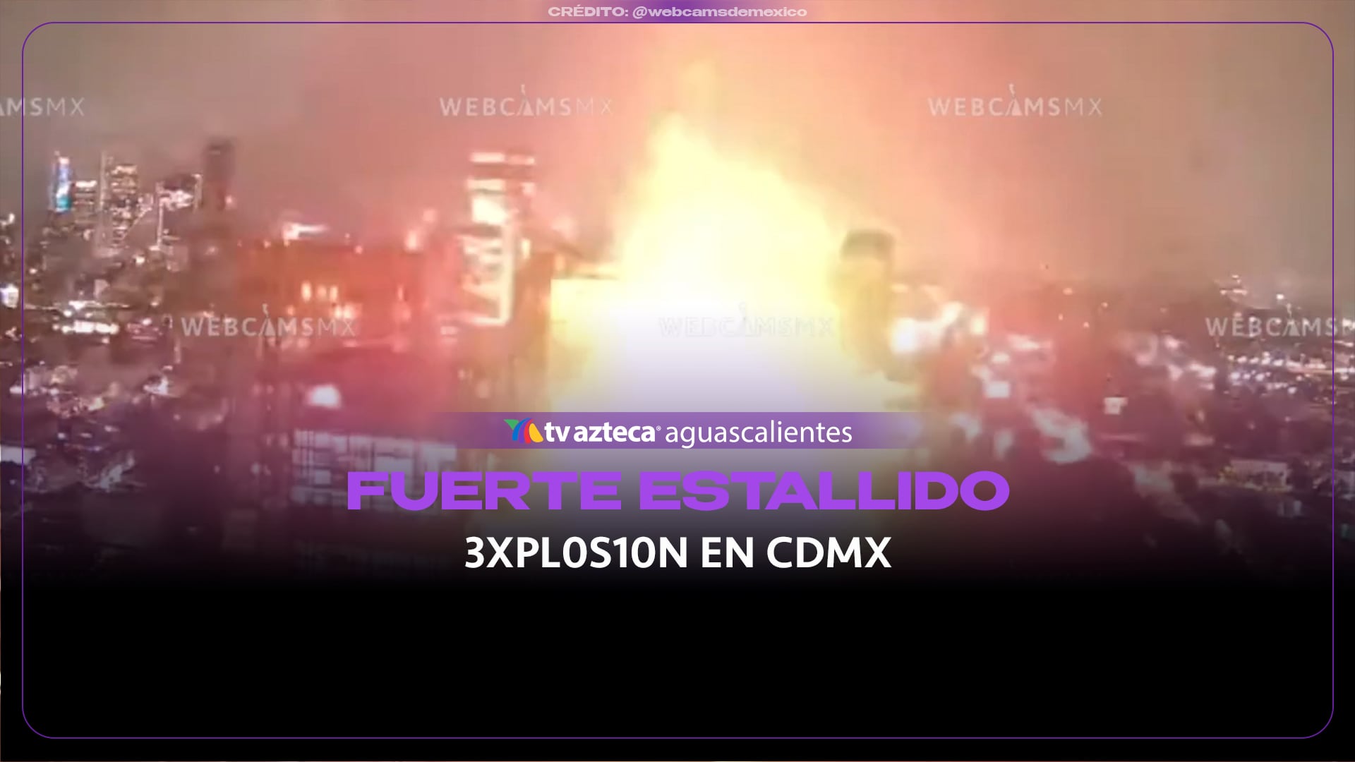 FUERTE ESTALLIDO XPLOS10N EN CDMX