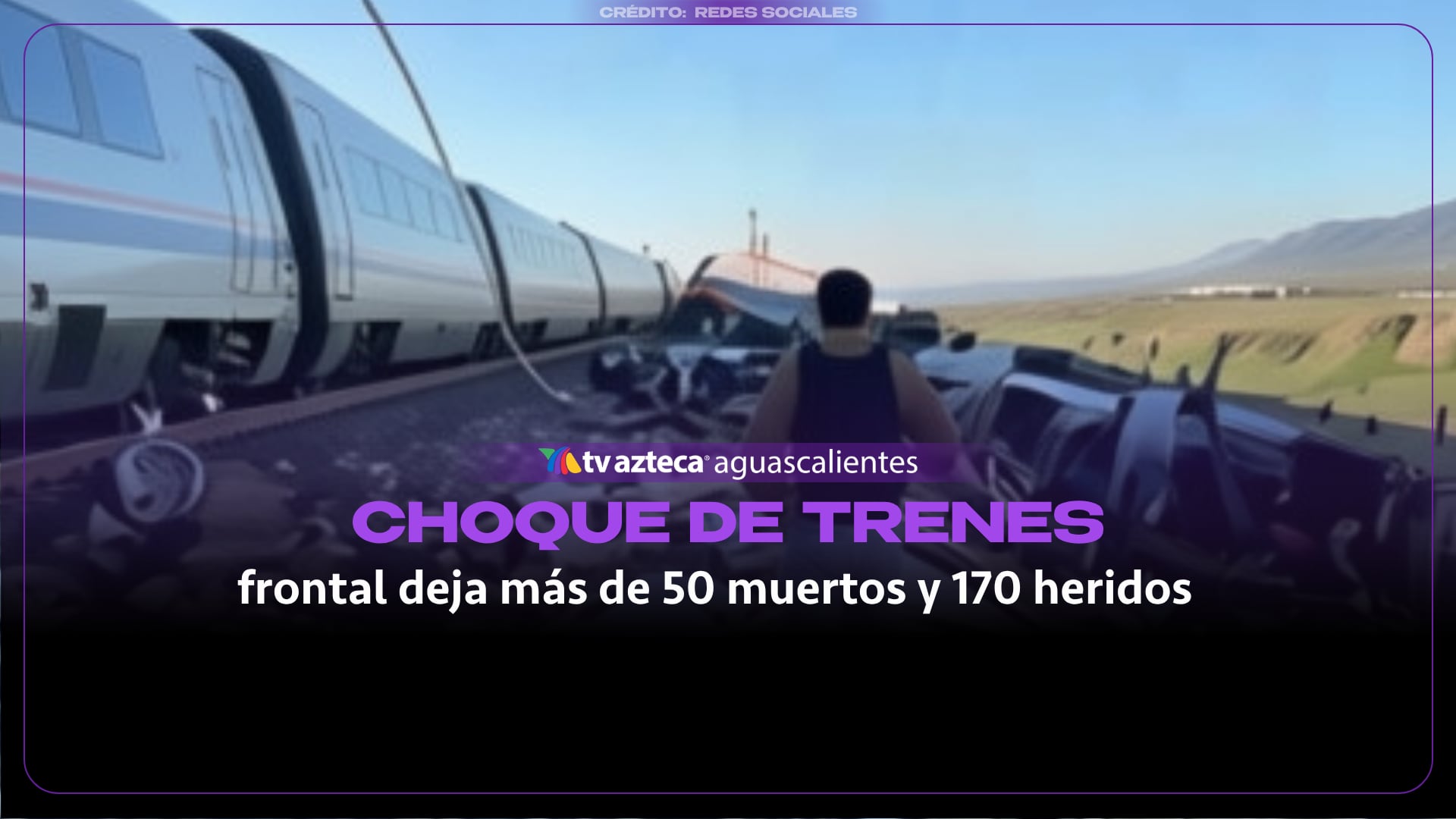 VIDEO: ¡IMPACTANTE! Choque frontal de dos trenes deja más de 50 muertos y 170 heridos