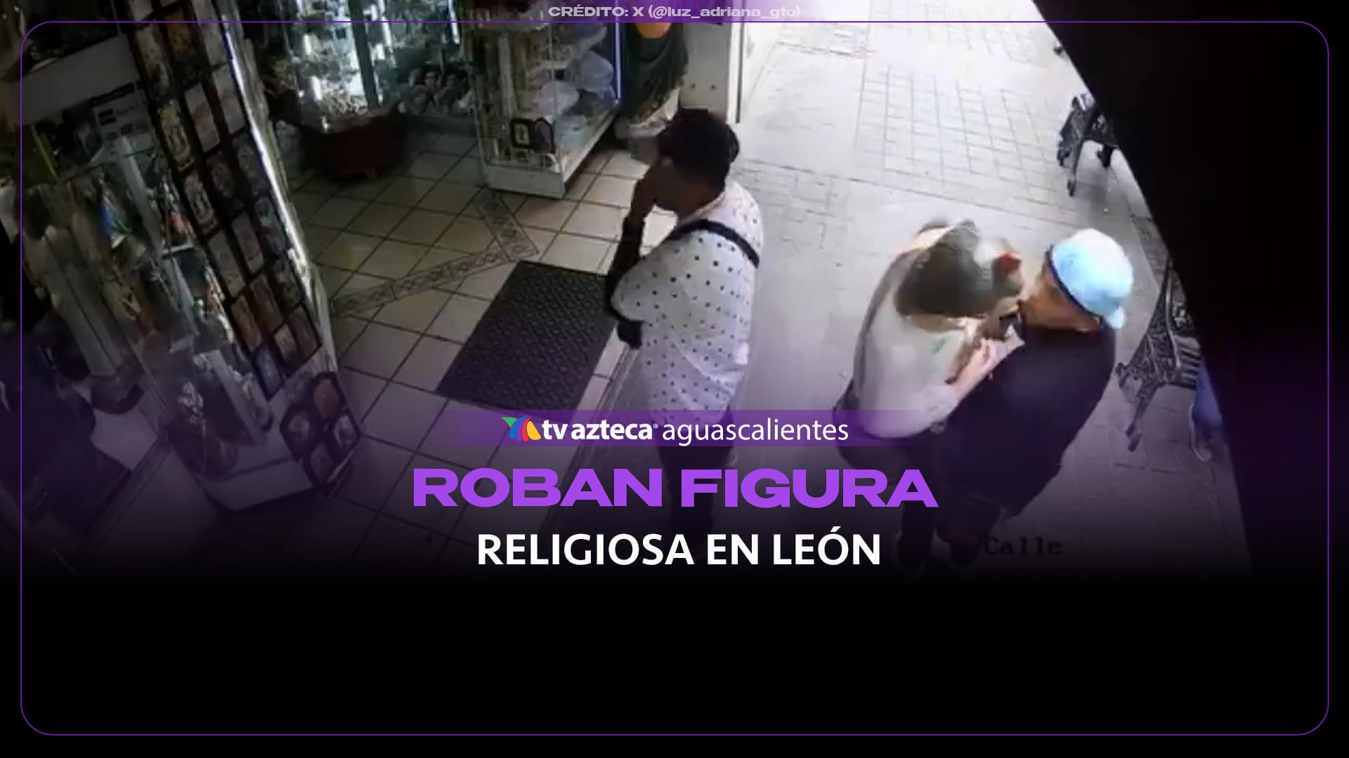 ¡A plena luz del día! Roban figura de tamaño real de San Judas Tadeo en León