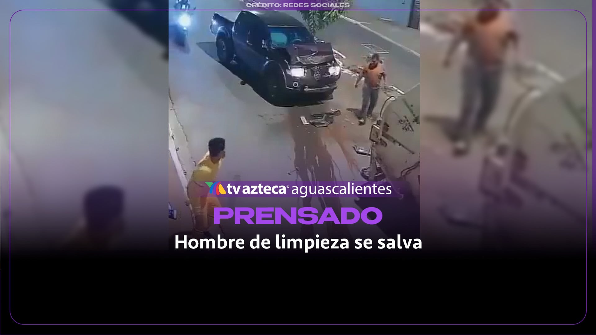 Trabajador de limpieza se salva de quedar prensado en Altamira