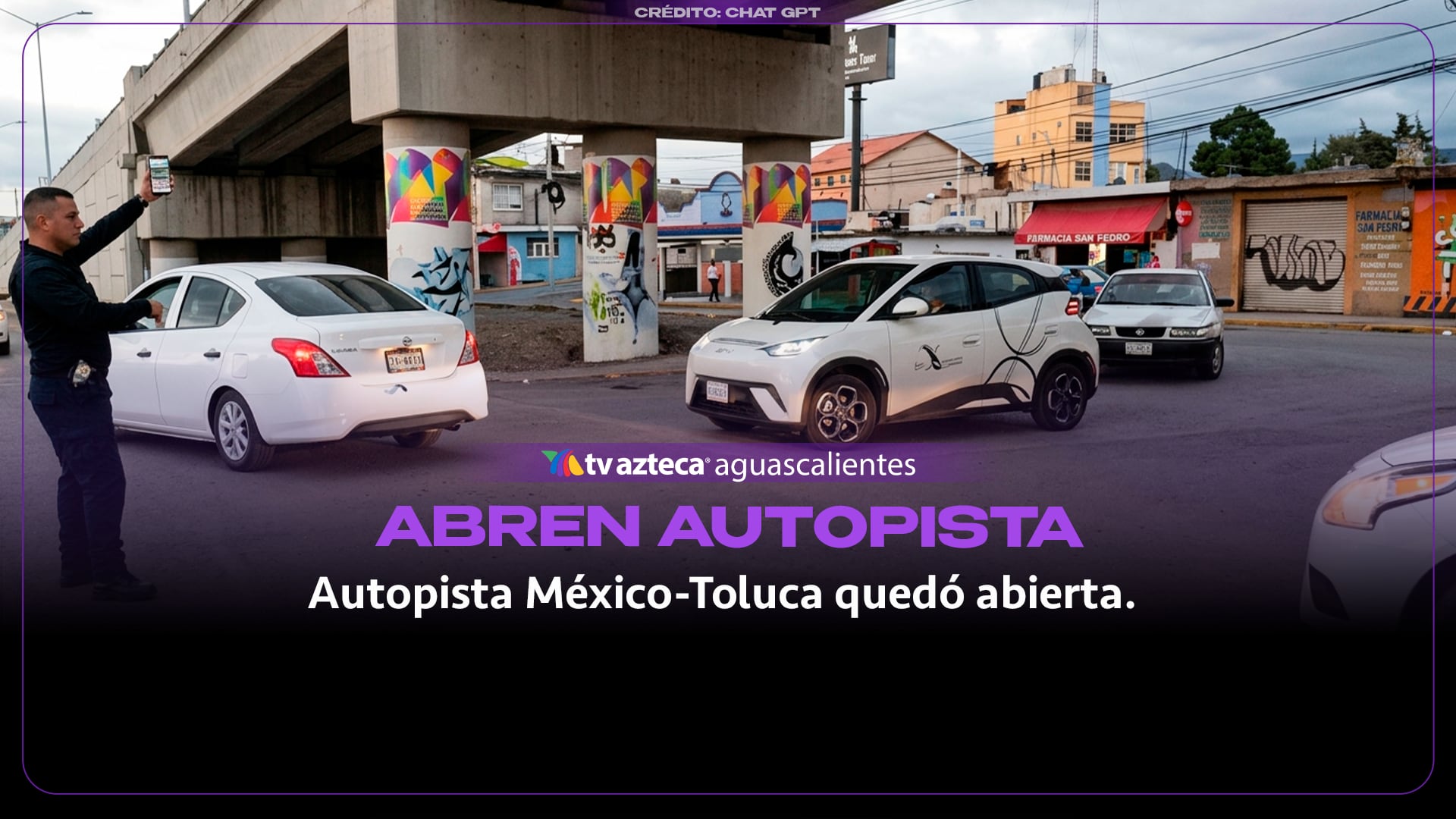 VIDEO: Reabren la autopista México-Toluca tras bloqueo en Lerma