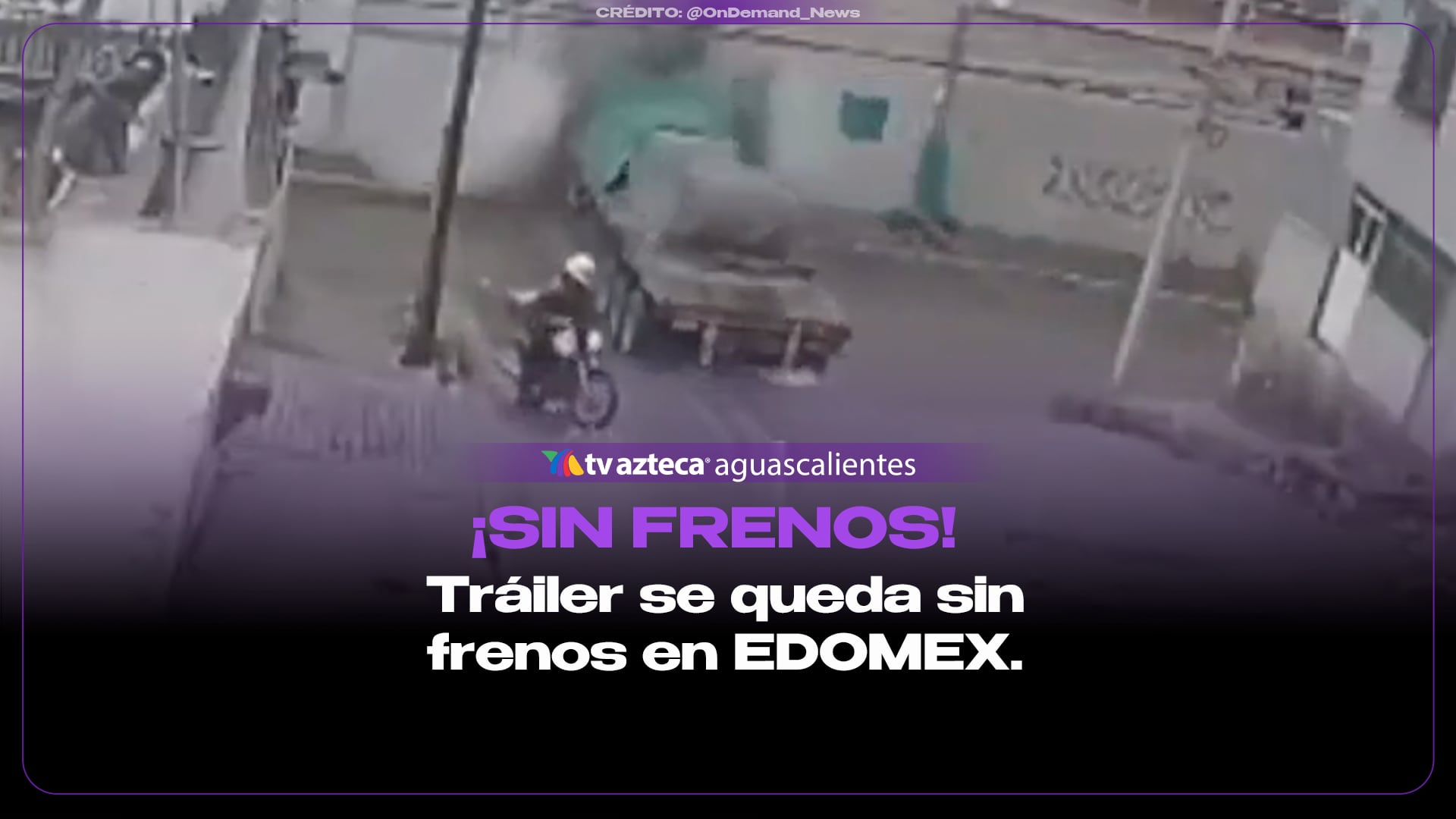 |VIDEO|Tráiler sin frenos choca contra bodega farmacéutica en Estado de México