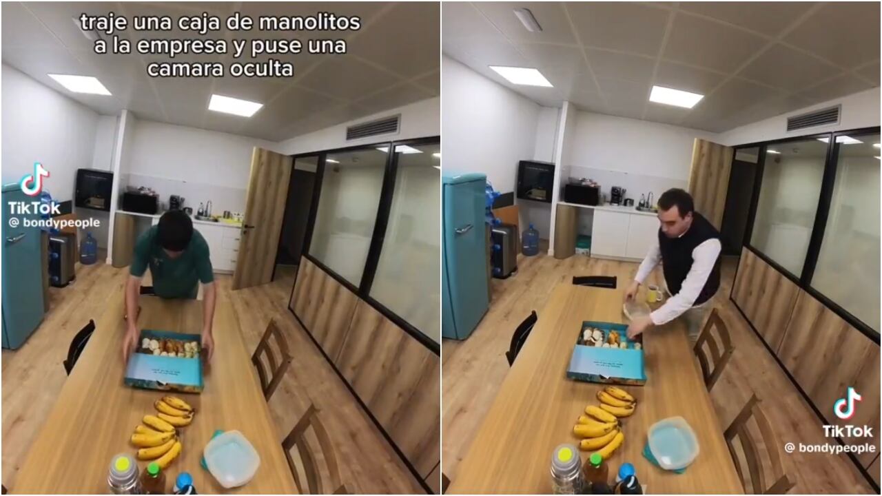 VIDEO_ ¿Y ustedes que hubieran hecho_ Sujeto queda retratado tras robarse todos los postres