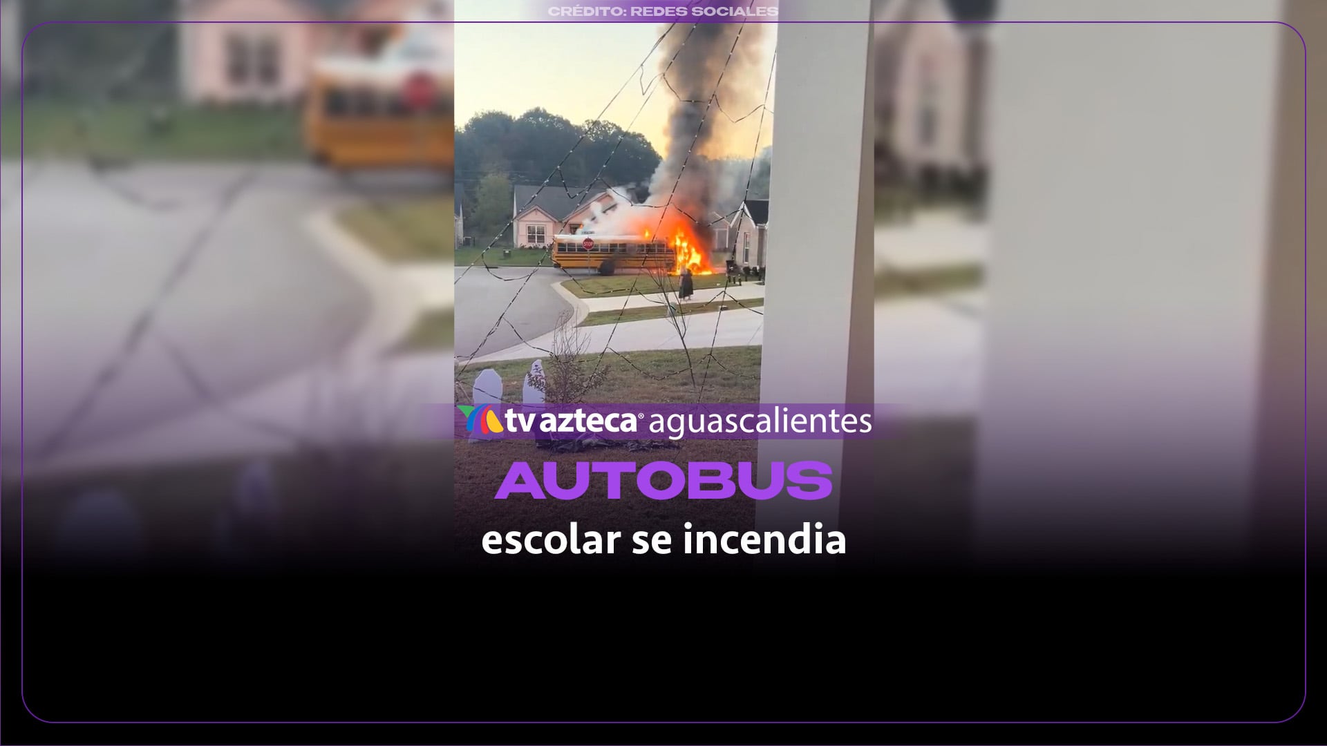 Conductora salva a seis niños de autobús incendiado