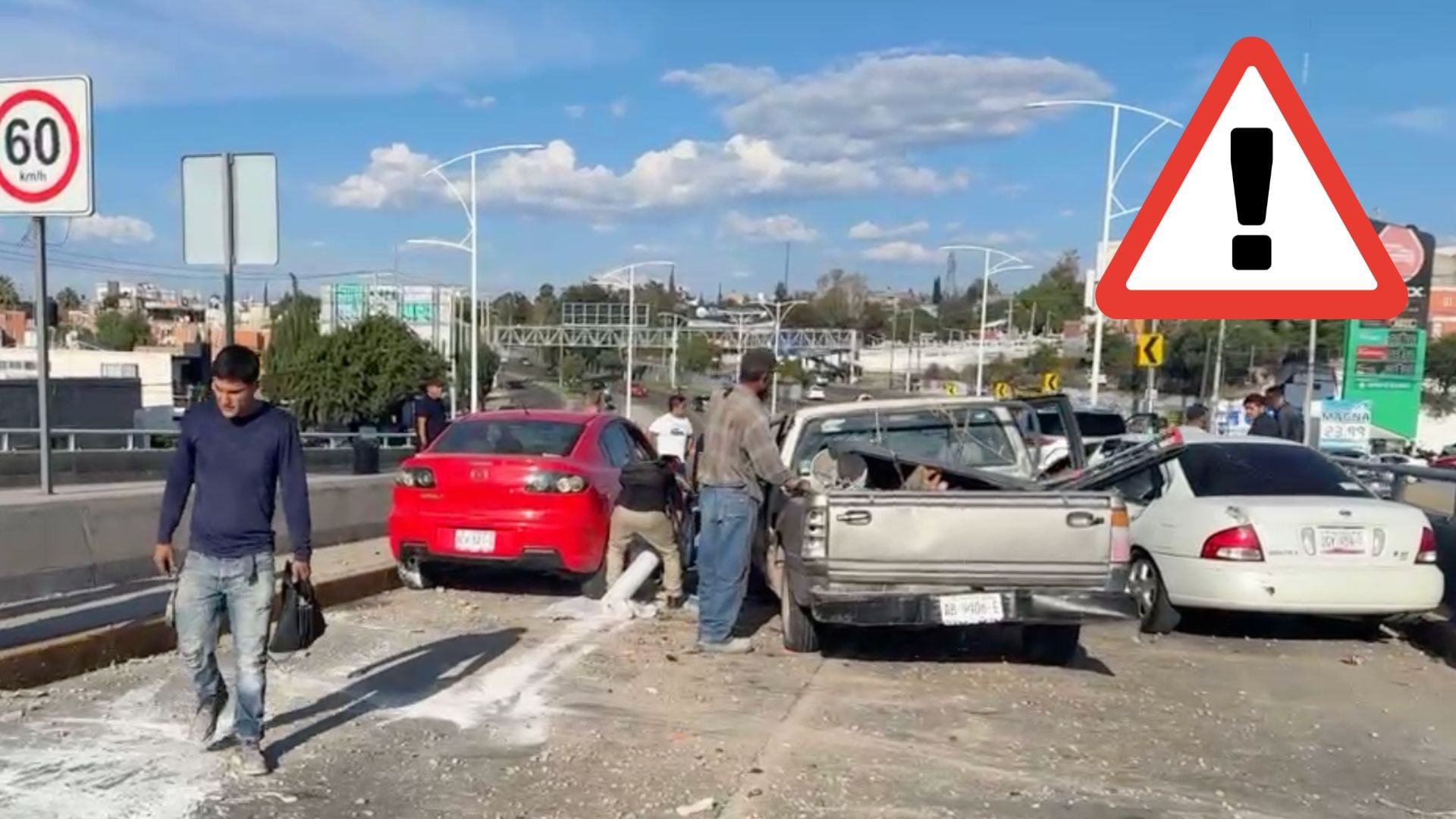ÚLTIMA HORA: Choque múltiple provoca cierre total en Avenida Aguascalientes HOY sábado 5 de septiembre