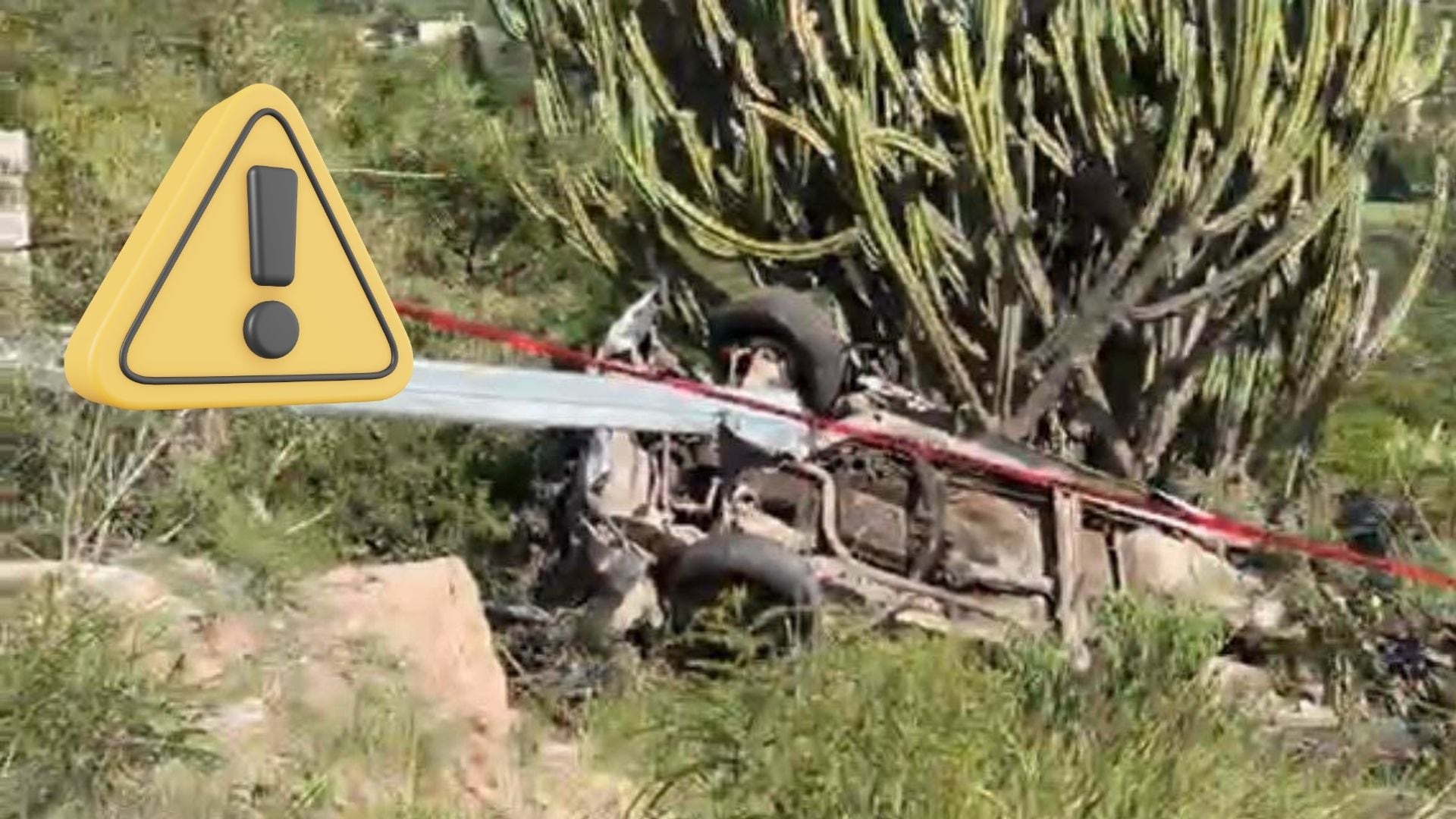 Camioneta cae a un barranco en Calvillo, Aguascalientes hoy 26 de julio; esto es lo que se sabe del accidente