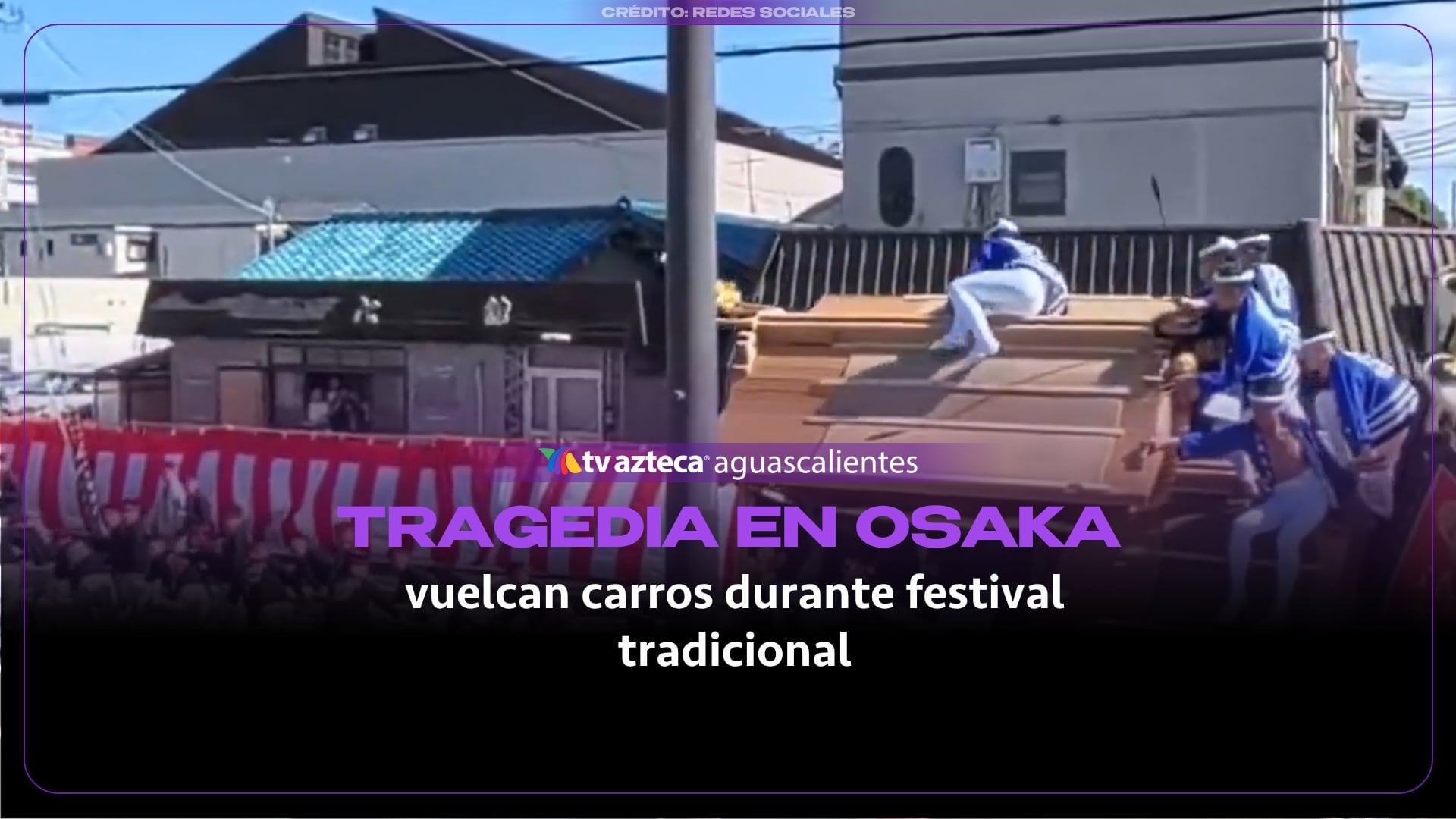 VIDEO: Maniobras a gran velocidad provocan accidente mortal en festival Cultural de Osaka
