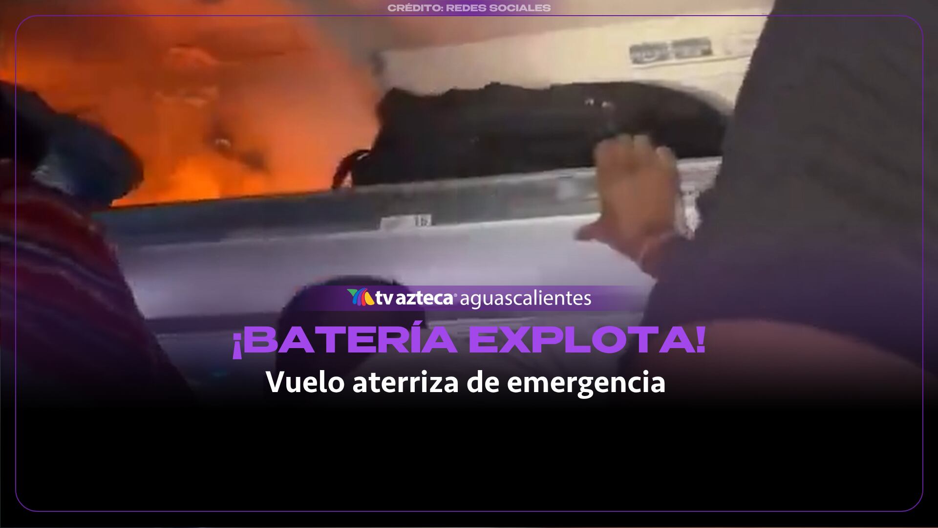 VIDEO: ¡Batería explota en pleno vuelo y obliga a avión a realizar aterrizaje de emergencia!
