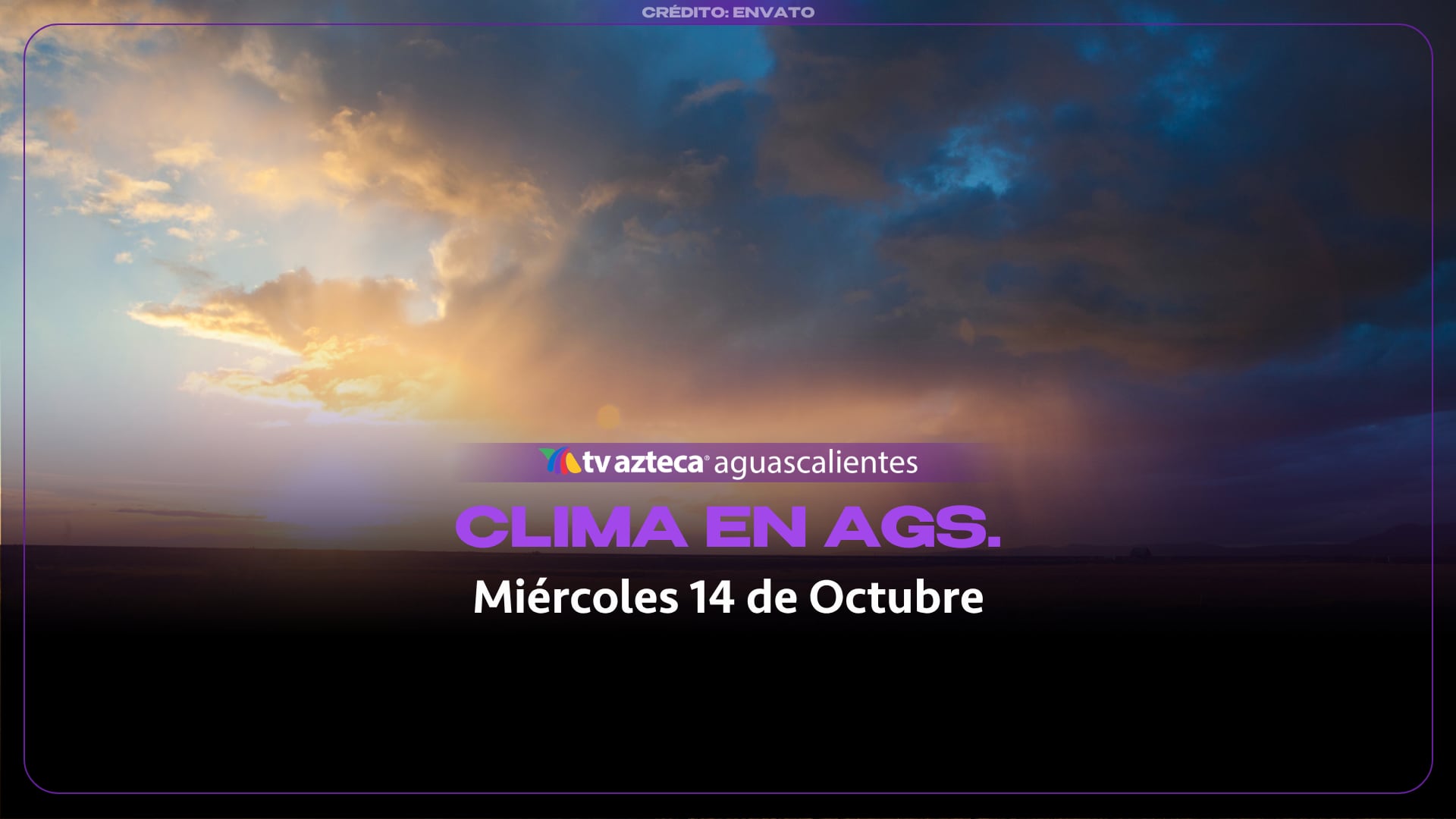 Clima hoy en Aguascalientes: Pronóstico del tiempo para este miércoles 14 de octubre