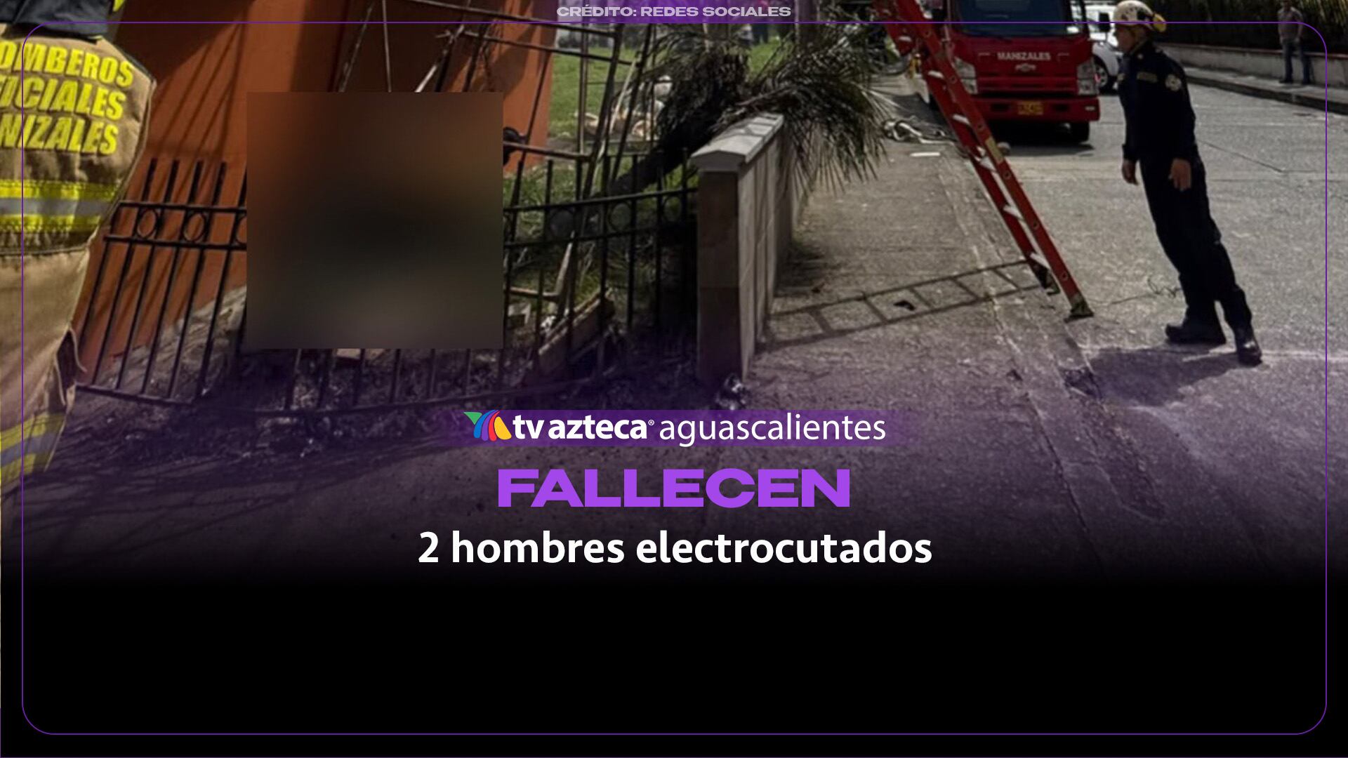 Dos obreros mueren electrocutados en obra en Manizales