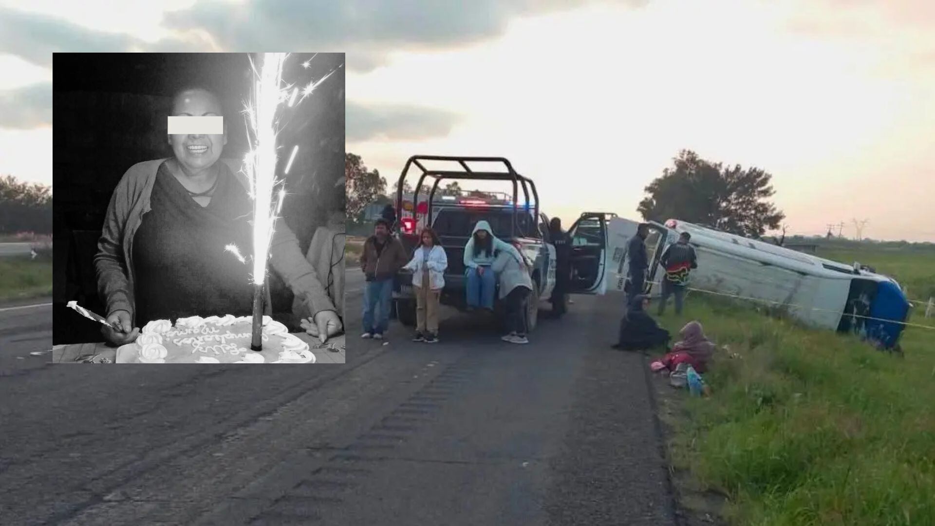 ¿De dónde y quién era la mujer que murió en un accidente cuando regresaba de un sepelio