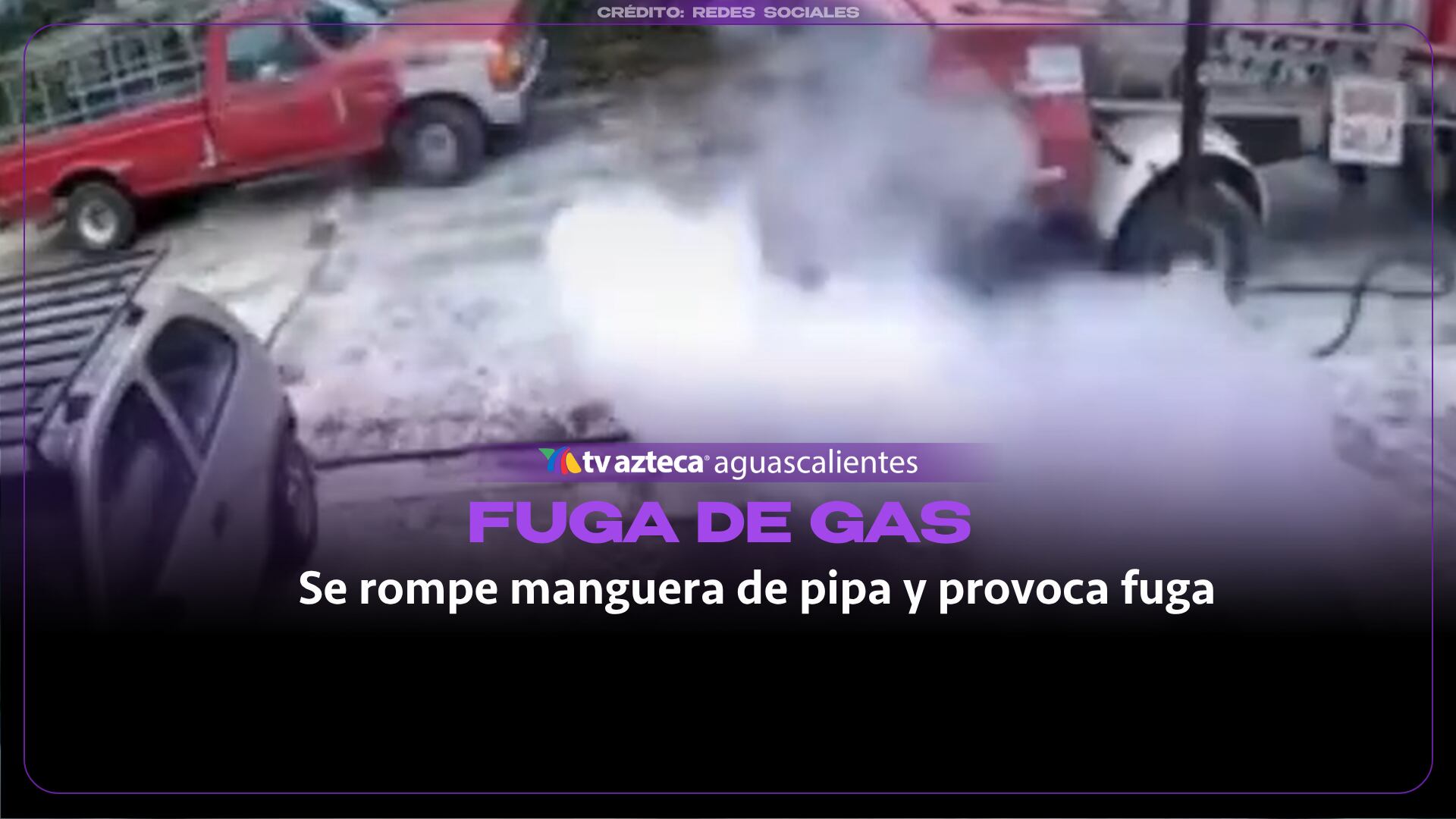 VIDEO: Se rompe manguera de pipa y provoca fuga de gas LP en Xalapa
